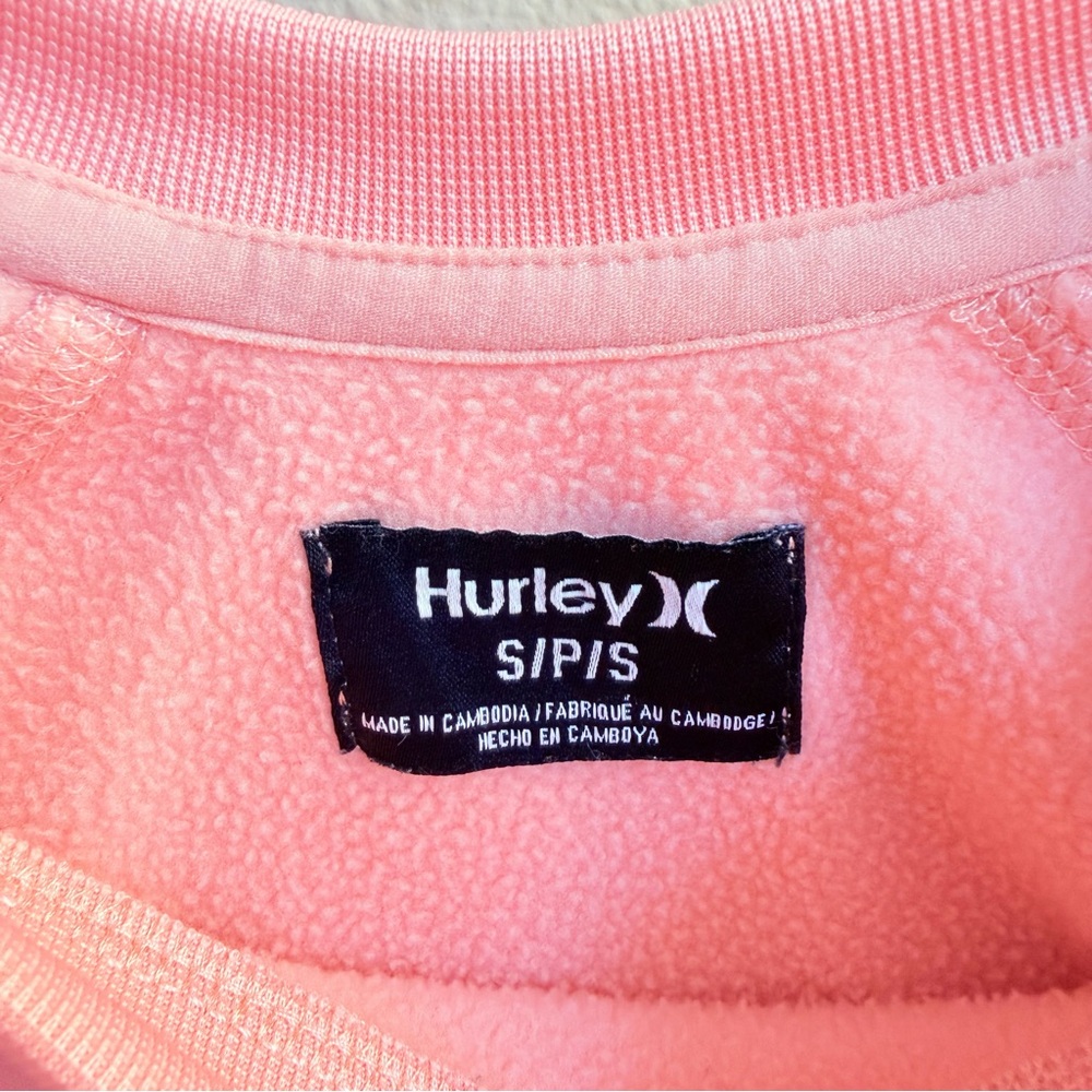 SOLD Hurley Women’s Logo Crewneck Pullover Sweatshirt Small Long Sleeve Casual - Picture 6 of 8
